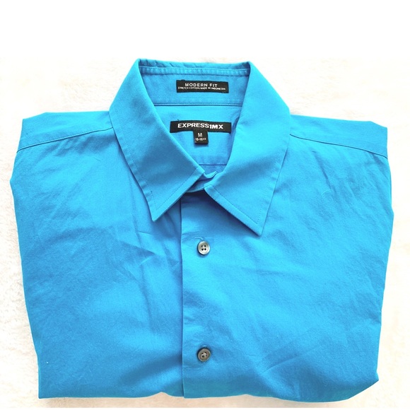 Express Other - Express 1XM men’s blue button up dress shirt